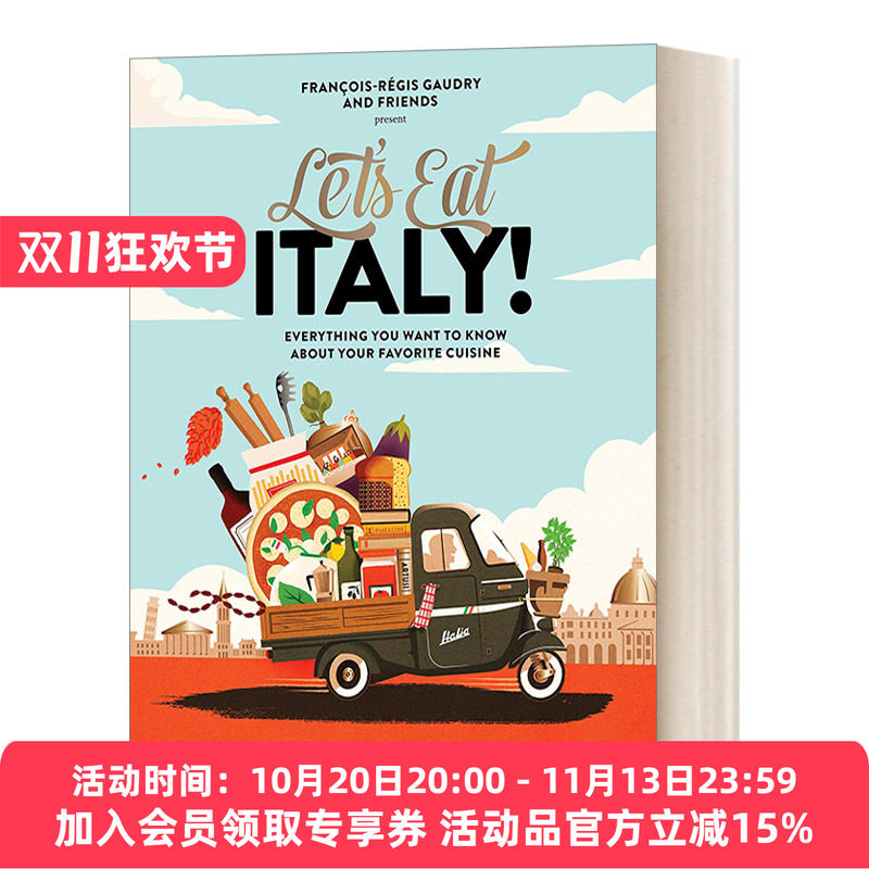 英文原版 Let's Eat Italy! 吃意餐吧 国家特色文化料理制作厨艺指南菜式菜谱食谱 吃法餐吧 团队推出 精装 英文版 进口英语书籍