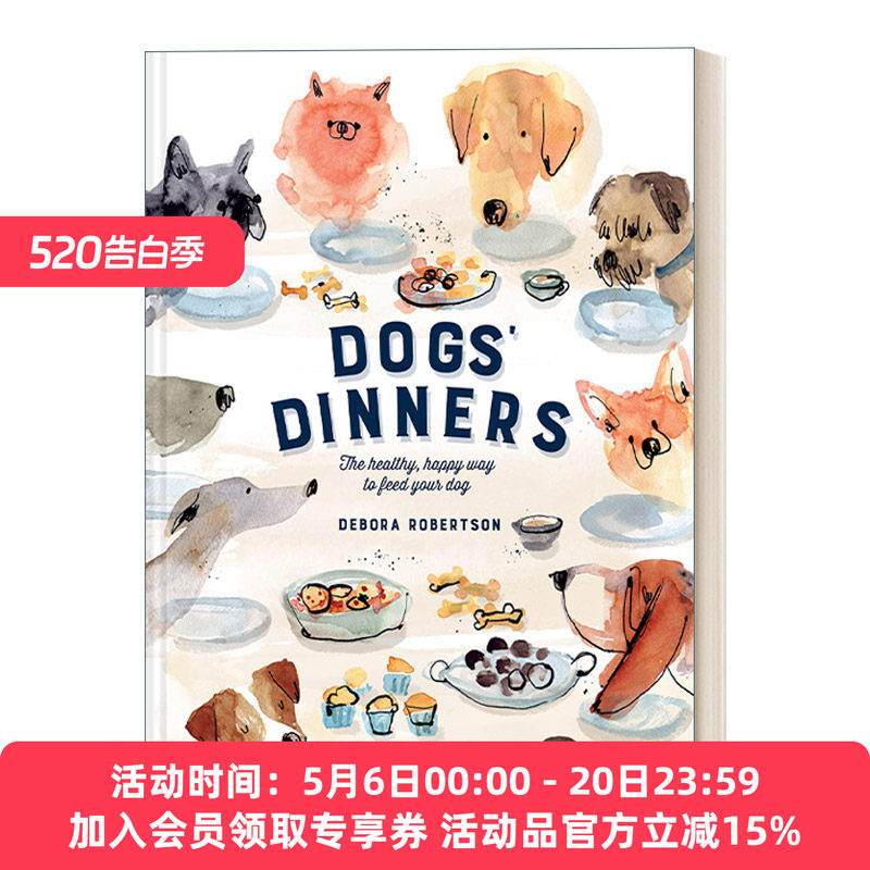 英文原版 Dogs' Dinners 狗狗食谱 50道宠物健康食谱 精装 英文版 进口英语原版书籍
