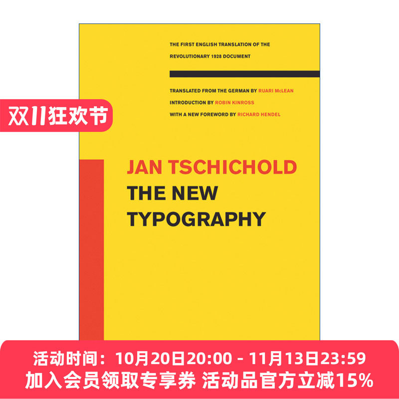 字体排印学  英文原版 The New Typography 文字排版 平面设计 Jan Tschichold 英文版 进口英语原版书籍