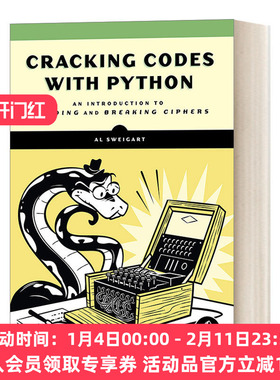 英文原版 Cracking Codes with Python 密码学编程 构建和破解密码导论 Al Sweigart 英文版 进口英语原版书籍