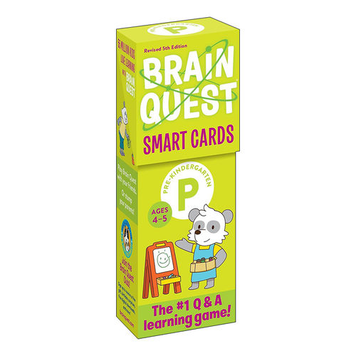 英文原版 Brain Quest Pre-Kindergarten Smart Cards 大脑任务智力开发卡 入园前 新版 英文版 进口英语原版书籍