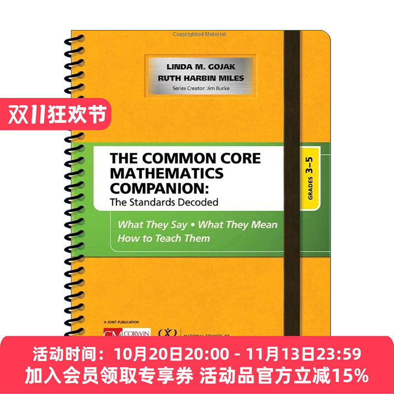 共同核心标准 英文原版 The Common Core Mathematics Companion Grades 3-5 数学课程标准解读 3-5年级阶段 英文版 进口英语原版