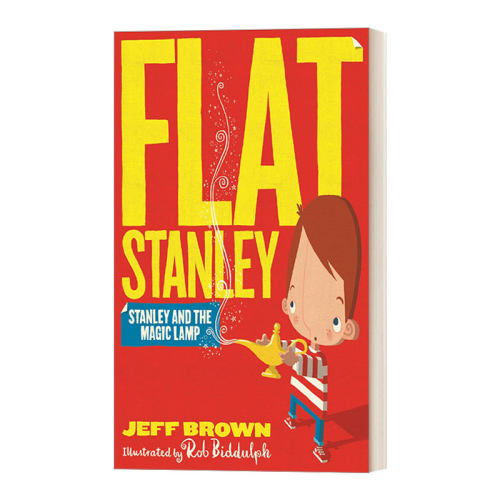 英文原版 Flat Stanley—Stanley and the Magic Lamp 纸片人斯坦利 斯坦利和魔法灯 英文版 进口英语原版书籍