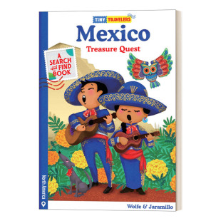书游小世界 英文原版 Tiny Travelers Mexico Treasure Quest: Quest 墨西哥寻宝记 精装绘本 英文版 进口英语原版书籍