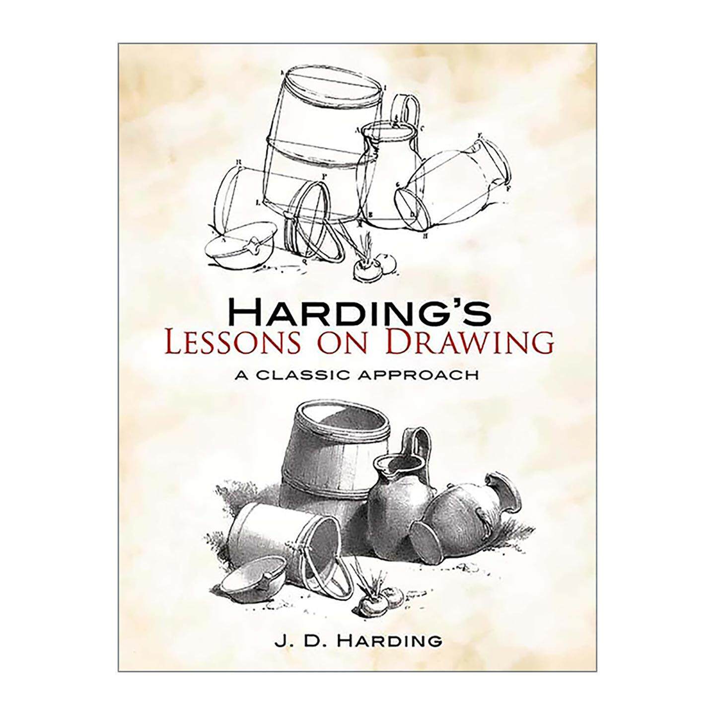 英文原版 Harding's Lessons on Drawing 哈丁绘画课 经典方法 技巧指南 J. D. Harding 英文版 进口英语原版书籍