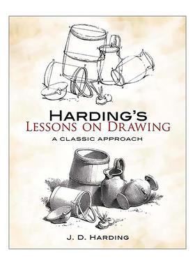 英文原版 Harding's Lessons on Drawing 哈丁绘画课 经典方法 技巧指南 J. D. Harding 英文版 进口英语原版书籍