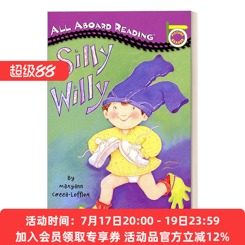 英文原版 Silly Willy 汪培珽一阶 All Aboard Reading系列 英文版 进口英语原版书籍
