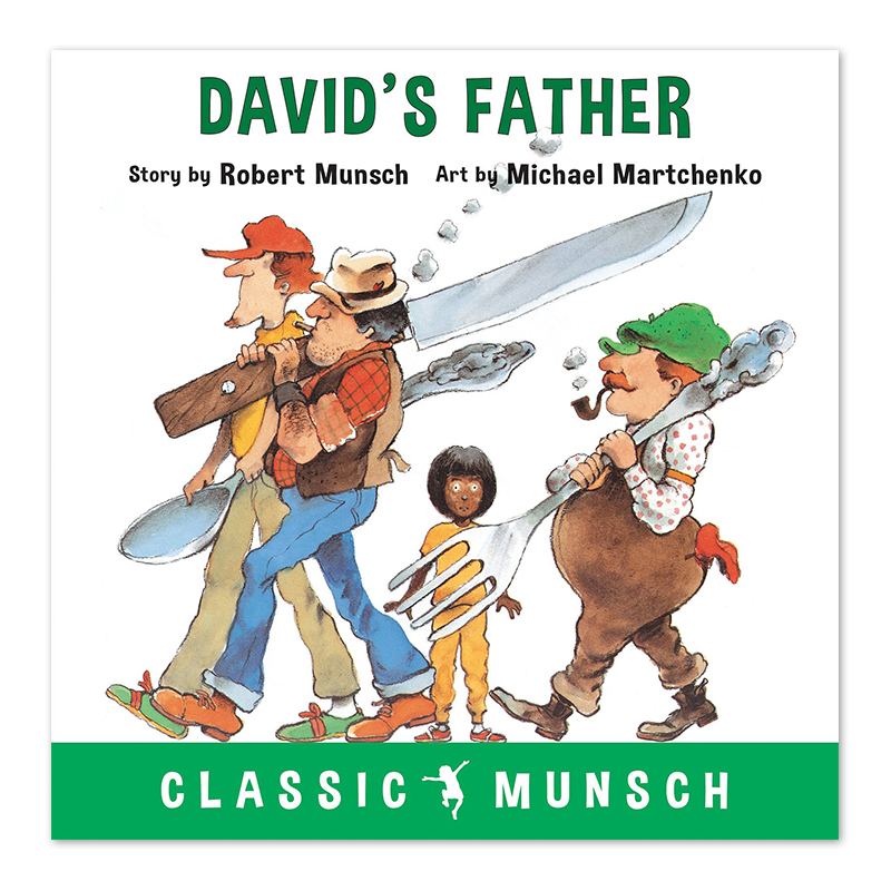 蒙施爷爷讲故事 大卫的巨人老爸 英文原版绘本 David's Father 英文版儿童英语故事图画书 语言学习阅读兴趣培养书 进口原版书籍