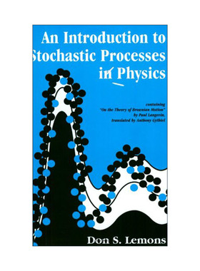 英文原版 An Introduction to Stochastic Processes in Physics 物理学随机过程导论 布朗运动理论 英文版 进口英语原版书籍