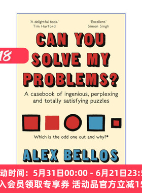 英文原版 Can You Solve My Problems? 迷人的逻辑题 125道经典的逻辑趣味题、数学题和脑筋急转弯 Alex Bellos 英文版 进口书籍