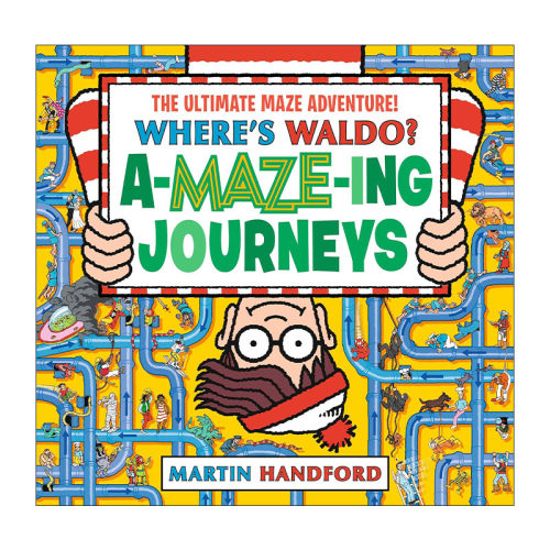 英文原版 Where's Waldo Amazing Journeys 沃尔多在哪里 神奇的旅行 儿童精装趣味游戏活动书 迷宫 英文版 进口英语原版书籍