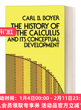 英文原版 The History of the Calculus and Its Conceptual Development 微积分概念发展史 Dover数学丛书 英文版 进口英语书籍