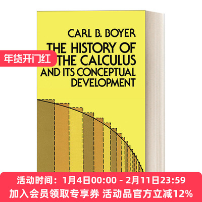 英文原版 The History of the Calculus and Its Conceptual Development 微积分概念发展史 Dover数学丛书 英文版 进口英语书籍