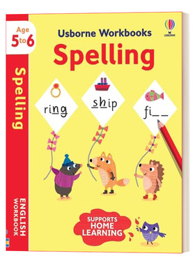 英文原版 Usborne Workbooks Spelling 5-6 尤斯伯恩拼写练习册5-6岁 英文版 进口英语原版书籍
