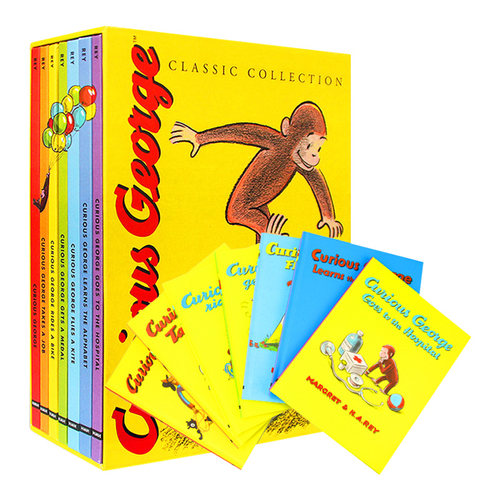 好奇猴乔治7本套装英文原版