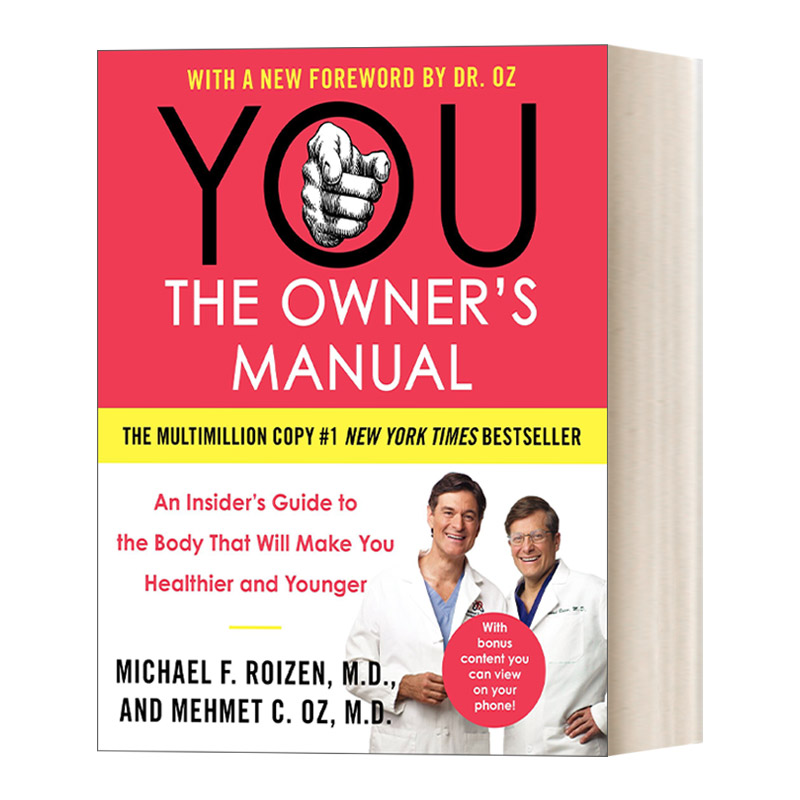 英文原版 YOU The Owner's Manual 身体使用手册 英文版 进口英语原版书籍