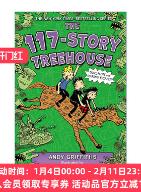 小屁孩树屋历险记117层树屋故事 英文原版 The 117-Story Treehouse: Dots Plots & Daring Escapes! 英文版 进口英语原版书籍