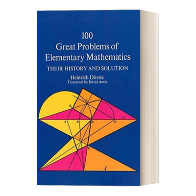 英文原版 100 Great Problems of Elementary Mathematics 初等数学100大问题 英文版 进口英语原版书籍