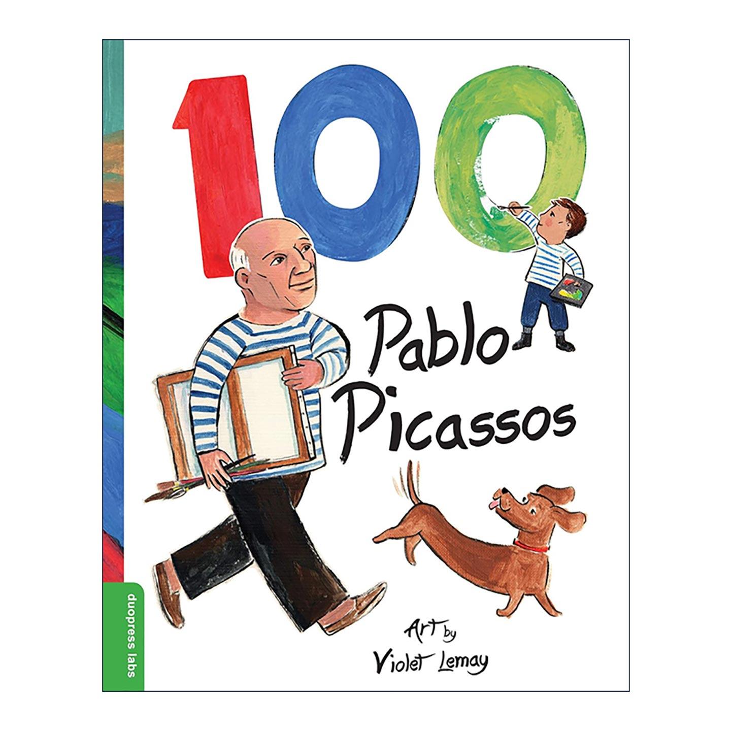 英文原版 100 Pablo Picassos 100种巴勃罗·毕加索 绘画作品集 儿童传记科普百科绘本 精装 英文版 进口英语原版书籍