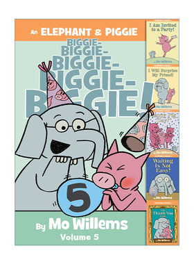 英文原版 An Elephant & Piggie Biggie! Volume 5 小猪小象第5部 情商教育培养绘本 莫威廉斯 Mo Willems 英文版 进口英语原版书