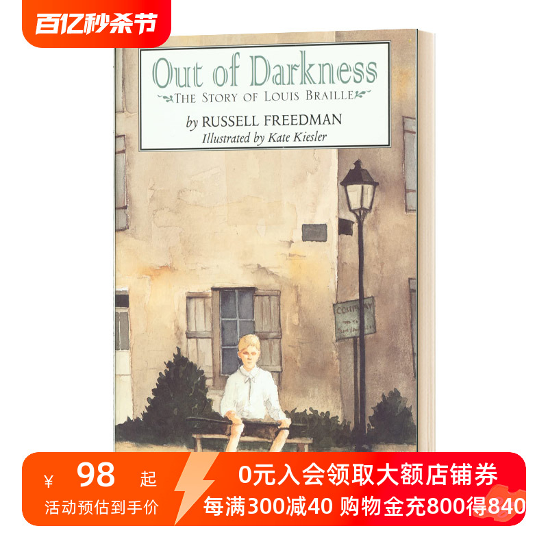 英文原版 Out of Darkness走出黑暗盲文发明者路易斯布莱叶的故事英文版