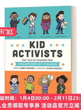 英文原版 Kid Activists 活动家童年趣事事 蓝思值960L 马丁路德金 海伦凯勒 英文版 进口英语原版书籍