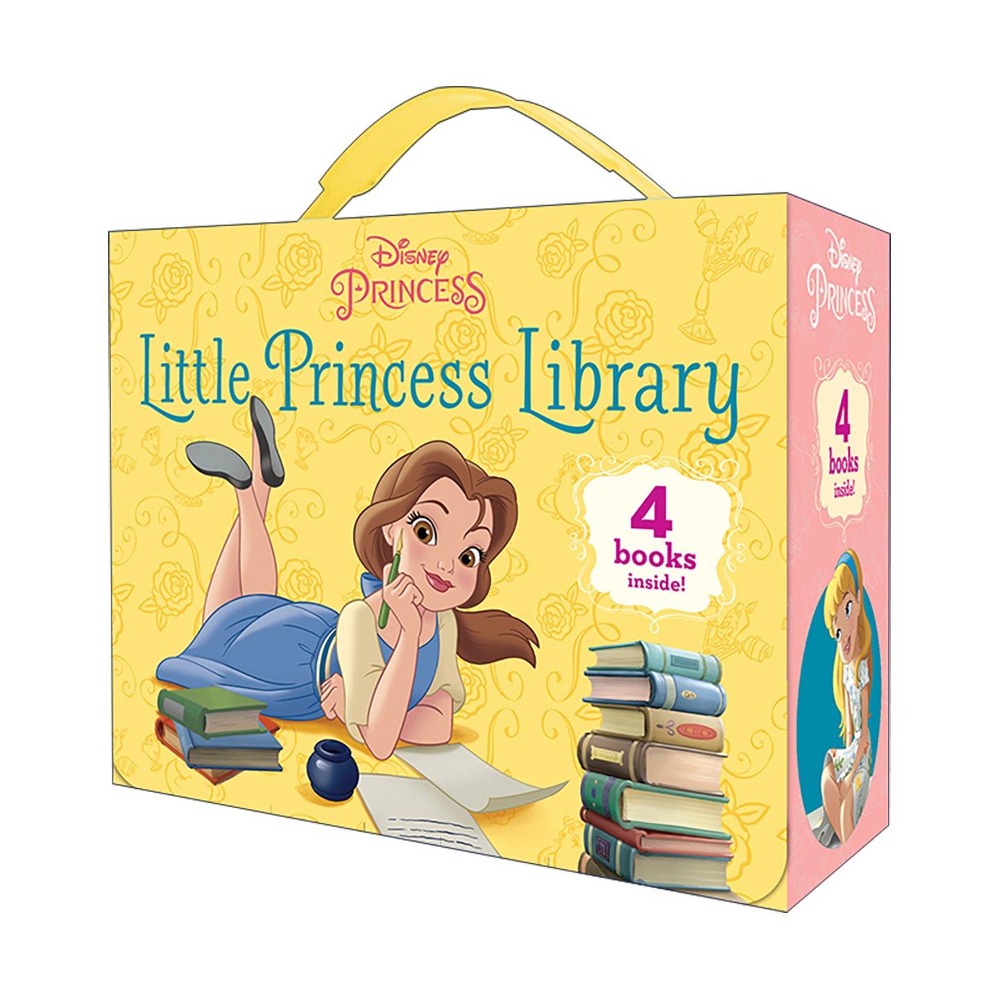英文原版 Little Princess Library Disney Princess 小公主图书馆 迪士尼公主系列4册盒装套装 儿童绘本 纸板书 灰姑娘 小美人鱼
