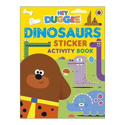 英文原版 Hey Duggee Dinosaurs 嗨道奇 看恐龙 趣味贴纸活动书 英文版 进口英语原版书籍