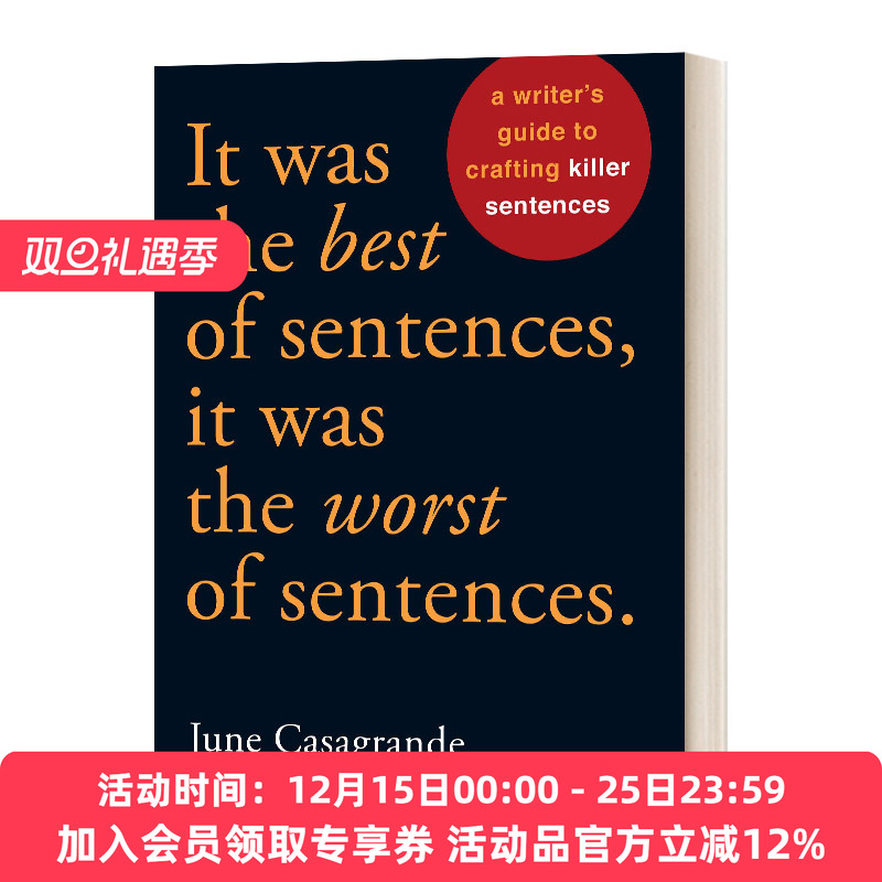 英文原版It Was the Best of Sentences  It Was the Worst of Sentences 好句子创作指南 英文版 进口英语原版书籍