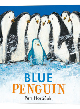 蓝色企鹅 英文原版 Blue Penguin 3-7岁儿童精装绘本 捷克绘本大师Petr Horacek 英文版 进口英语原版书籍
