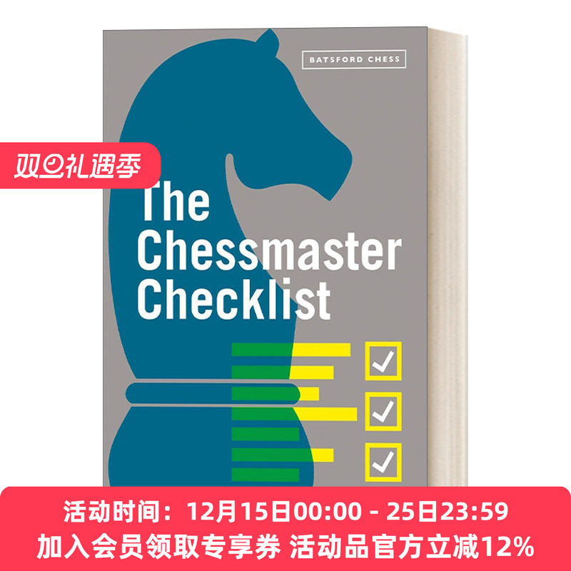 英文原版 The Chessmaster Checklist 象棋大师清单 成为国际象棋大师必经的问题 英文版 进口英语原版书籍