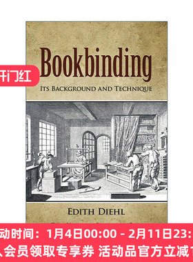 英文原版 Bookbinding 图书装订背景与技术 插图指南 印刷出版 Edith Diehl 英文版 进口英语原版书籍