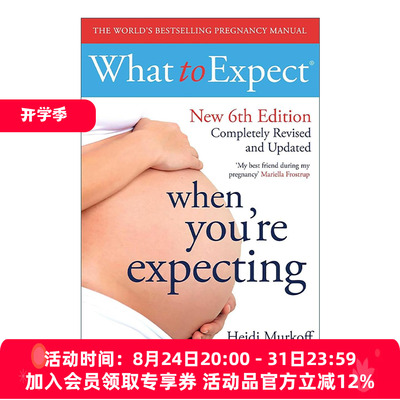 英文原版 What to Expect When You're Expecting 海蒂怀孕大百科 第6版 英文版 进口英语原版书籍
