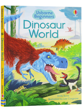 尤斯伯恩初学者系列 初探恐龙世界 英文原版 Usborne Beginners Dinosaur World 儿童科普百科纸板书精装 英文版 进口英语原版书籍