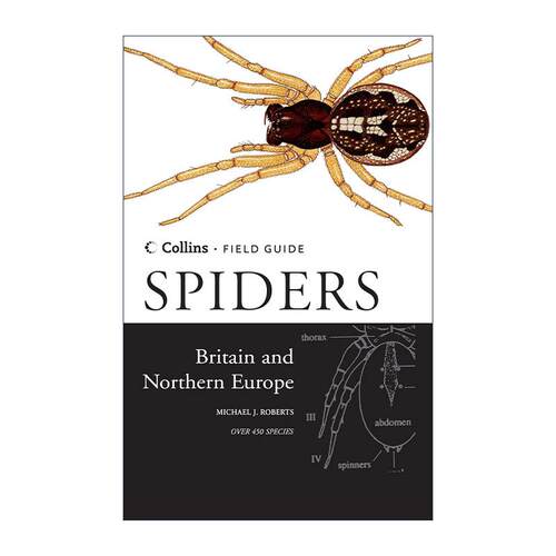 英文原版 Collins Field Guide to Spiders of Britain and Northern Europe 柯林斯英国及北欧蛛类野外图鉴 精装进口英语原版书籍