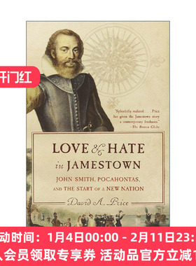 英文原版 Love and Hate in Jamestown 詹姆斯敦的爱与恨 美国历史 皮克斯总动员作者David Andrew Price 英文版 进口英语原版书籍