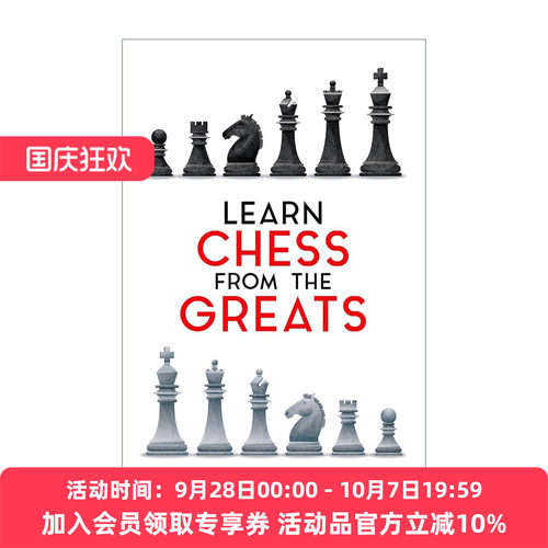 英文原版 Learn Chess from the Greats Dover Chess 跟着伟人学国际象棋 技巧指南 Peter J. Tamburro 英文版 进口英语原版书籍