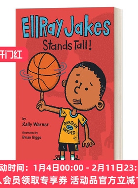英文原版 Ellray Jakes 09 EllRay Jakes Stands Tall 埃雷·杰克系列9 埃雷·杰克站得高 儿童社交友谊小说 英文版 进口英语书籍