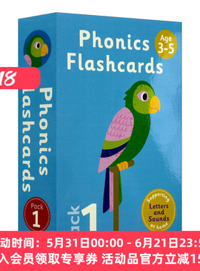 英文原版 Essential Letters And Sounds Flashcards 1 自然拼读闪卡1 牛津英语启蒙学习教辅 3-5岁 英文版 进口英语原版书籍
