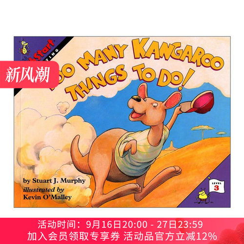 英文原版 Mathstart Level 3 Too Many Kangaroo Things to Do! 数学启蒙系列分级3 绘本 英文版 进口英语原版书籍