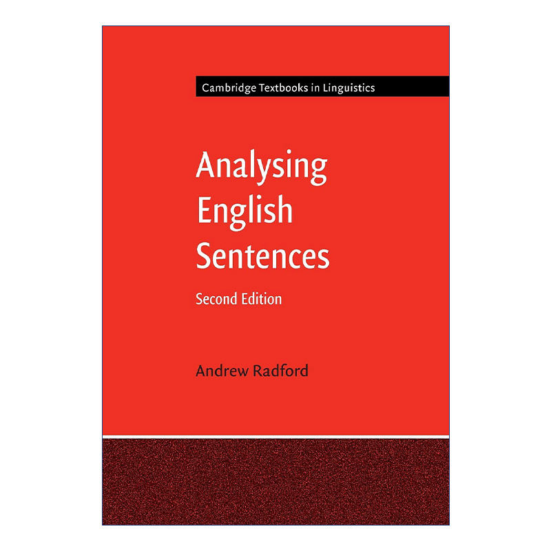 英语句法分析  英文原版 Analysing English Sentences 安德鲁·瑞德福特 剑桥语言学文本系列 英文版 进口英语原版书籍