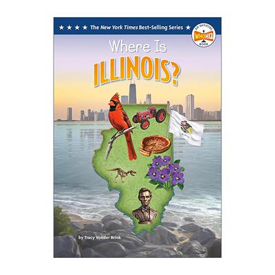 英文原版 Where Is Illinois Who HQ 伊利诺伊州在哪里 儿童科普百科 英文版 进口英语原版书籍