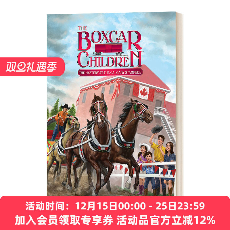 英文原版 The Mystery at the Calgary Stampede 卡尔加里的神秘事件 棚车少年140 The Boxcar Children Mysteries 进口英语书籍