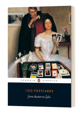 英文原版 100 Postcards From Austen To Zola 企鹅明信片 从简奥斯汀到左拉 英文版 进口英语原版书籍