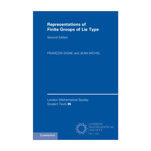 Lie 表示论 Finite 李型有限群 Type 进口英语原版 Representations 英文版 英文原版 书籍 伦敦数学会学生文本系列 Groups