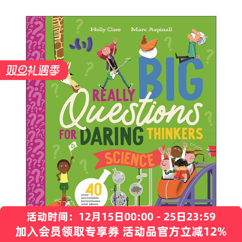 英文原版 Really Big Questions for Daring Thinkers Science 思考大问题 关于科学的40多个大胆想法 儿童人文科普百科精装读物