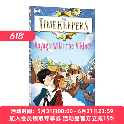 英文原版 The Timekeepers Voyage with the Vikings 时间记录者 与维京人一同启航 DK历史主题儿童冒险故事 进口英语原版书籍