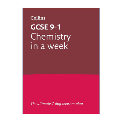 英文原版 Collins GCSE 9-1 Revision Chemistry In a Week 柯林斯英国GCSE考试化学快速复习指南 适合AQA爱德思 英文版 进口书籍