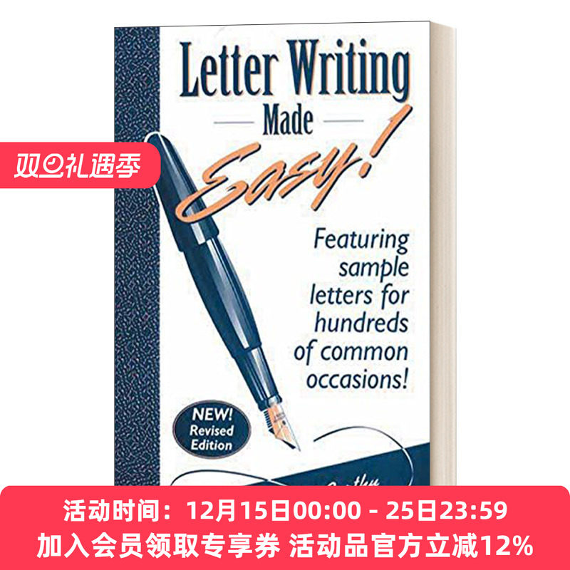 信件写作模板 英文原版 Letter Writing Made Easy! 新修订版 Margaret McCarthy 英文版 进口英语原版书籍