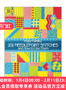 英文原版 101 Needlepoint Stitches and How to Use Them 101种针线活实用插图指南 针脚 装饰设计 英文版 进口英语原版书籍